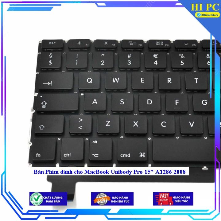 Bàn Phím dành cho MacBook Unibody Pro 15" A1286 2008 - Hàng Nhập Khẩu