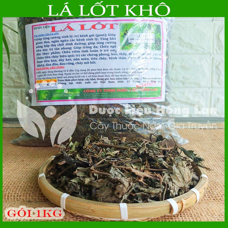 Lá Lốt khô sạch đóng gói 1kg
