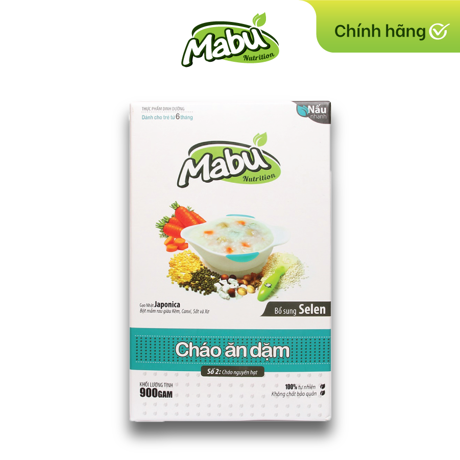 Cháo Ăn Dặm  Mabu Nguyên Hạt (900g)