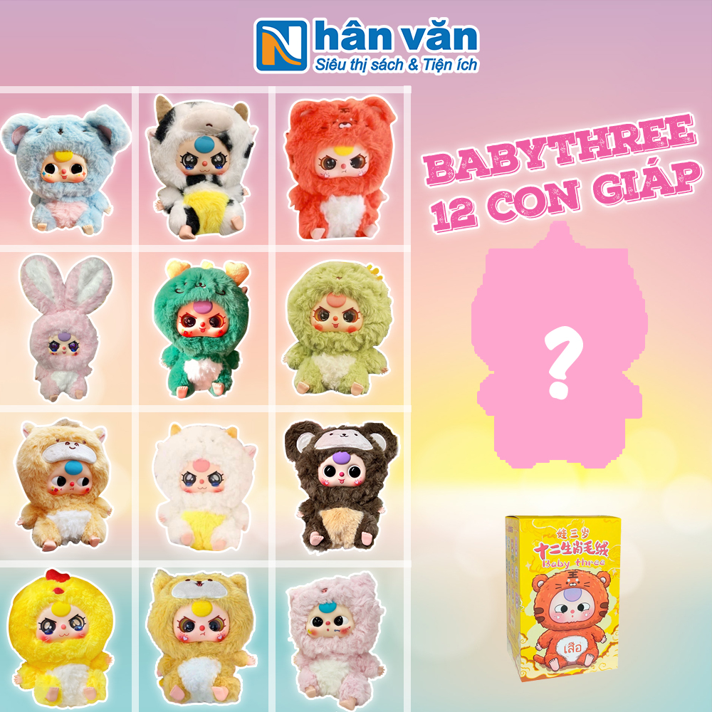 [Chính Hãng] Blindbox Baby Three Zodiac 12 Con Giáp - 1 Hộp Lẻ