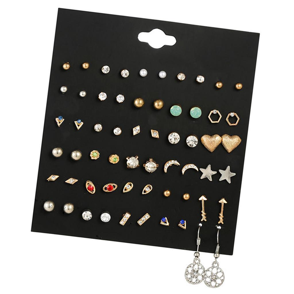 20pairs/30 Pairs Fashion Trend Ear Studs Dangle Jewelry Set  Style01