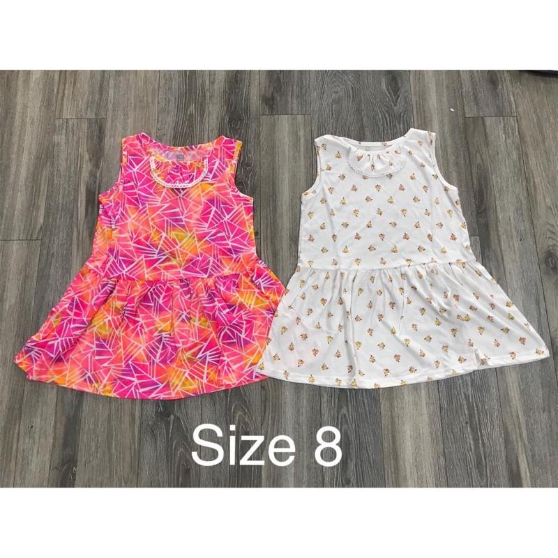 Váy sát nách cotton bé gái vải dư