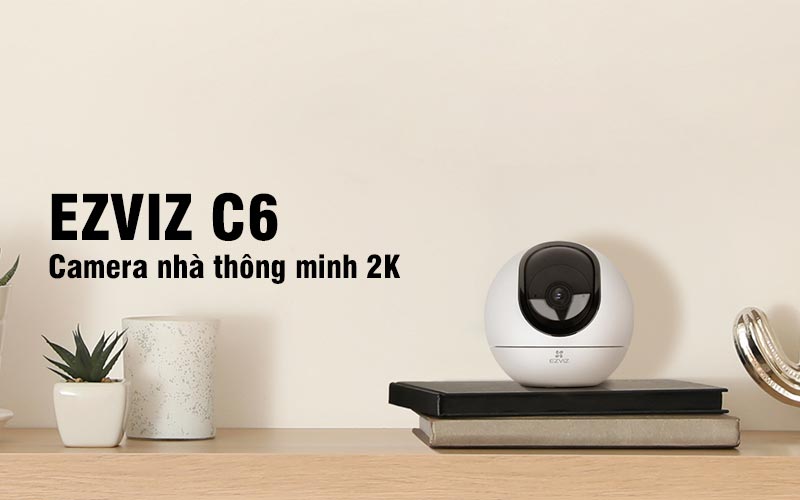 CAMERA WIFI EZVIZ C6 4MP 2K - HỖ TRỢ 5G - XOAY 360 ĐỘ - ĐÀM THOẠI 2 CHIỀU - ĐIỀU KHIỂN VÀ NHẬN DẠNG HÀNH ĐỘNG VẪY TAY