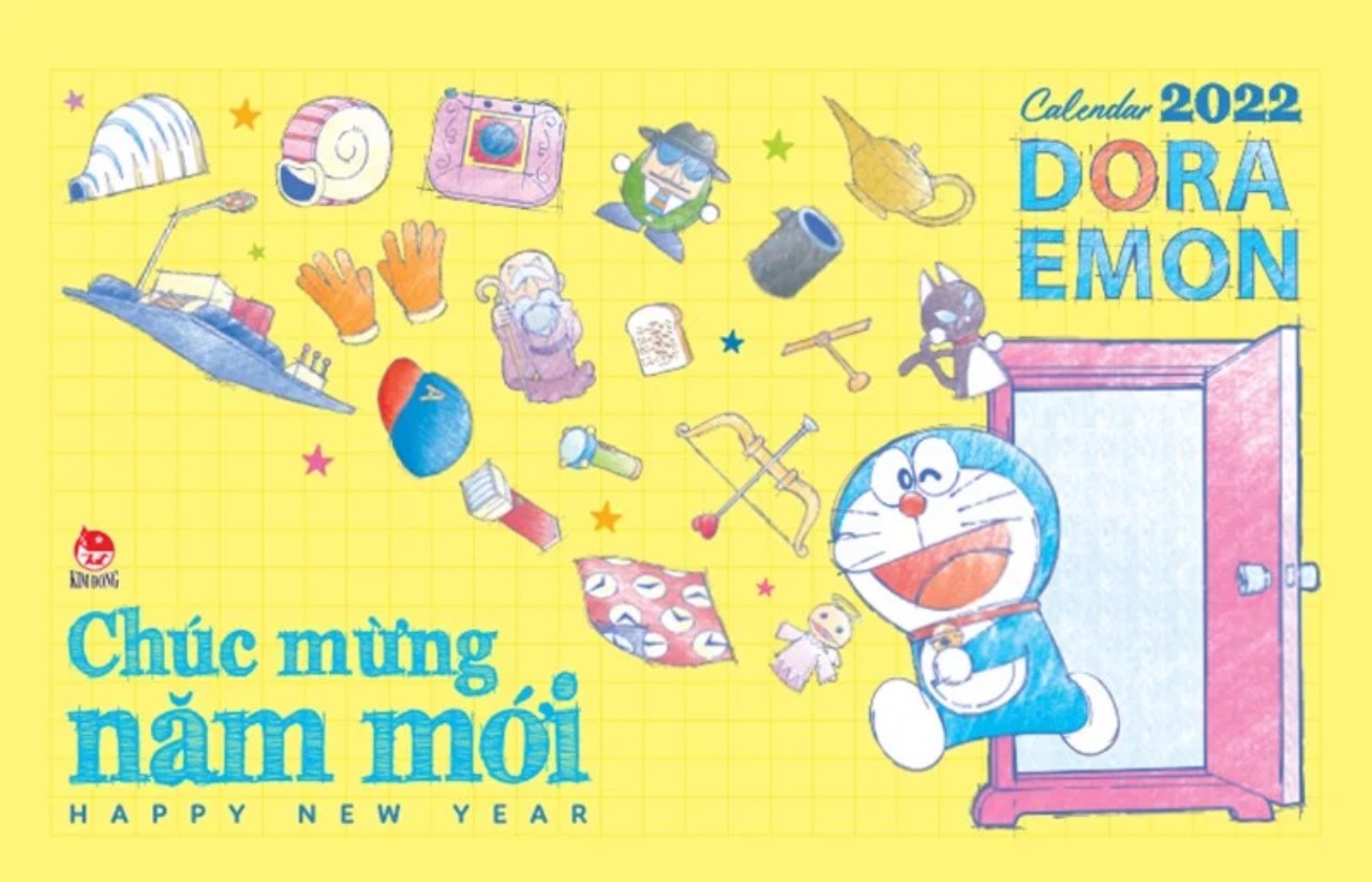 LỊCH BÀN DORAEMON 2022