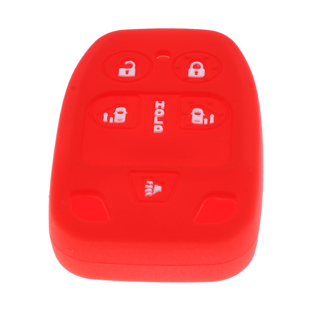 Car Key Fob Protector Silicone Case Cover 6 Buttons for