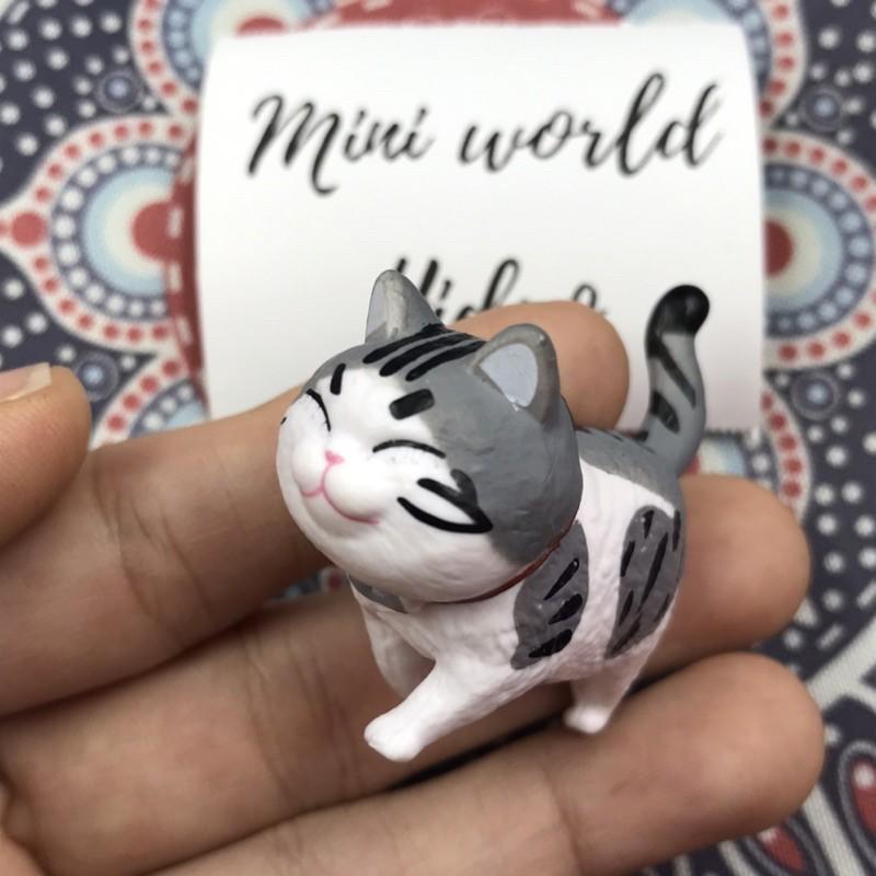 Combo mô hình bé mèo hoàng thượng tí hon mini cute mặt đánh yêu dành cho trang trí nhà búp bê Bb bjd tỉ lệ 1/8