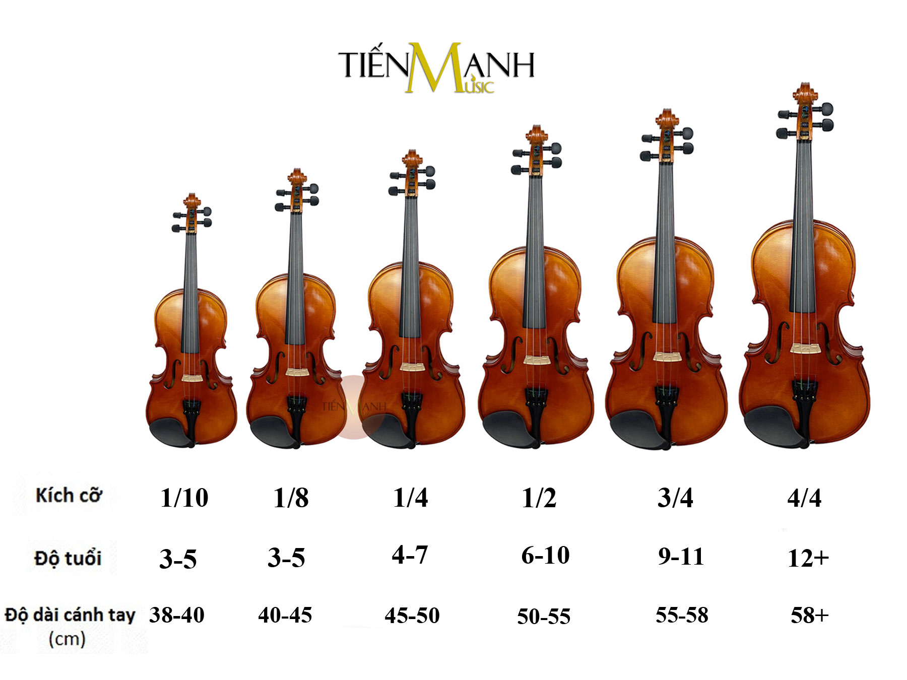 [Gỗ Tấm, Tặng Sticker] Đàn Violin Omebo RV205 Size 4/4, 3/4, 1/2, 1/4, 1/8, 1/10, 1/16 - Vĩ Cầm RV-205 Violon Hàng Chính Hãng - Kèm Móng Gẩy DreamMaker