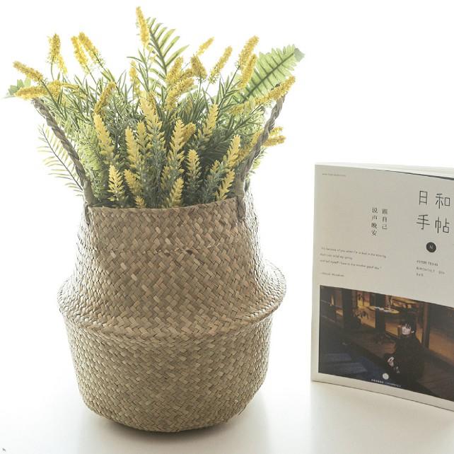 Giỏ cói cao cấp trồng cây