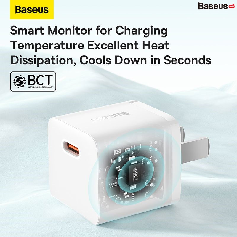 Bộ Sạc Nhanh 20W Baseus GaN5 Fast Charger 1C cho iPhone/Samsung - Hàng chính hãng