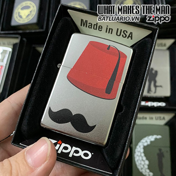 Bật Lửa Zippo 205 Mustache