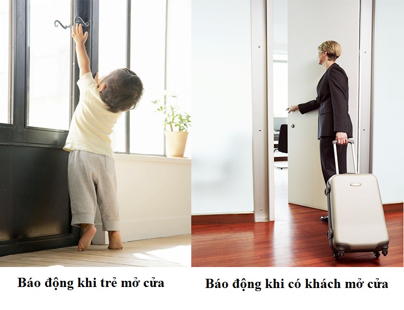 Báo động cửa mở có ĐKTX KS-SF03R (chất lượng cao) - Tặng kèm đèn pin bóp tay