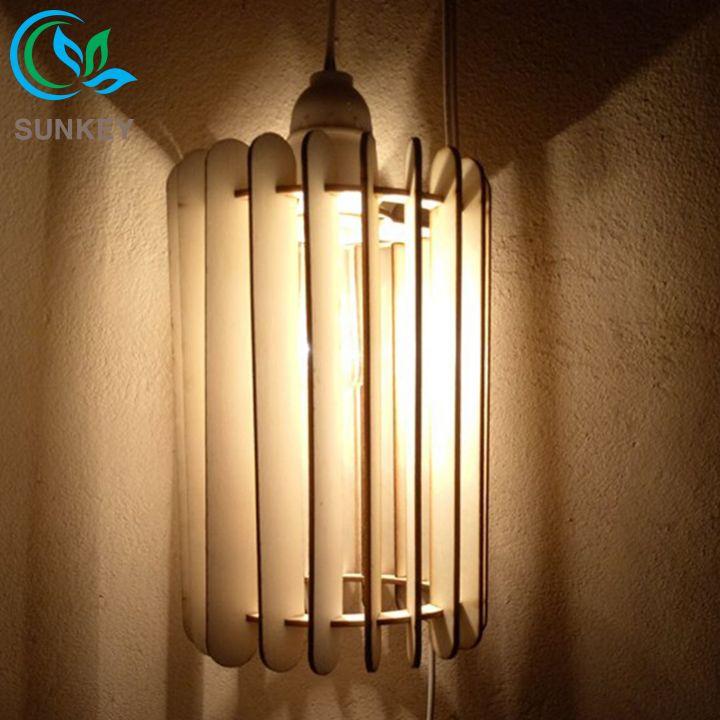 Đèn Trang Trí Gỗ Cột Trời - Đường Kính 13cm - Trang Trí Phù Hợp Với Mọi Không Gian Lớn Cần Trang Trí Nhiều