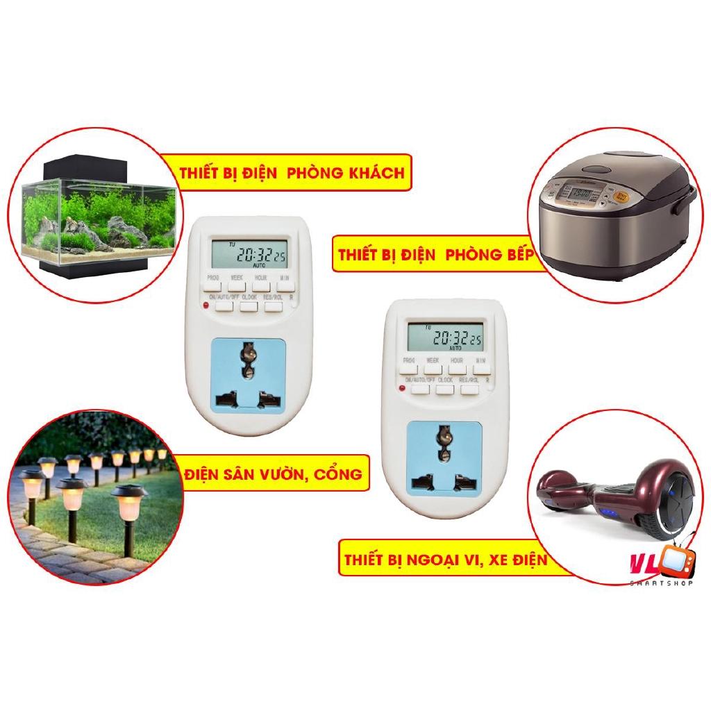 Bộ 2 ổ cắm hẹn giờ điện tử AL-06 220v -10A