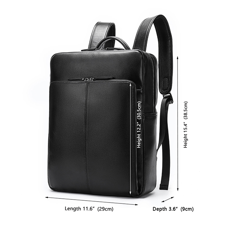 Balo nam da bò thật BHM7115 Ba lô laptop 15inch