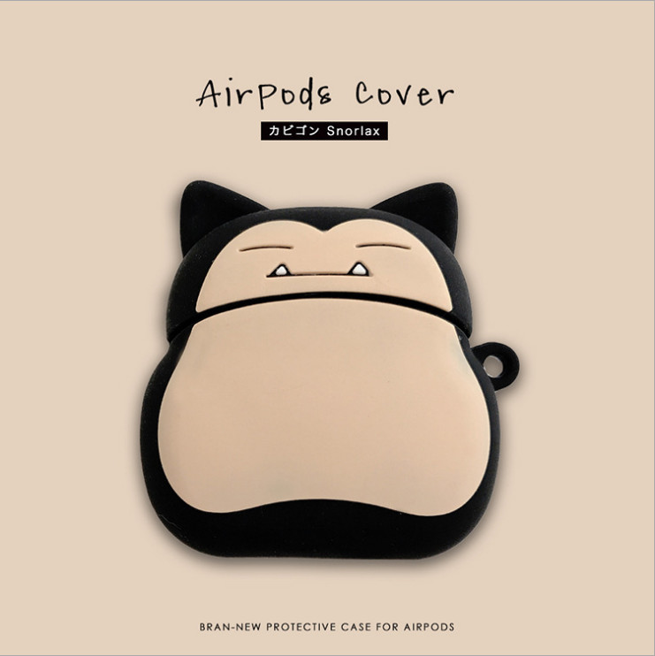 Ốp bảo vệ tai nghe Snorlax dành cho case airpod 1/2/Pro chống va đập