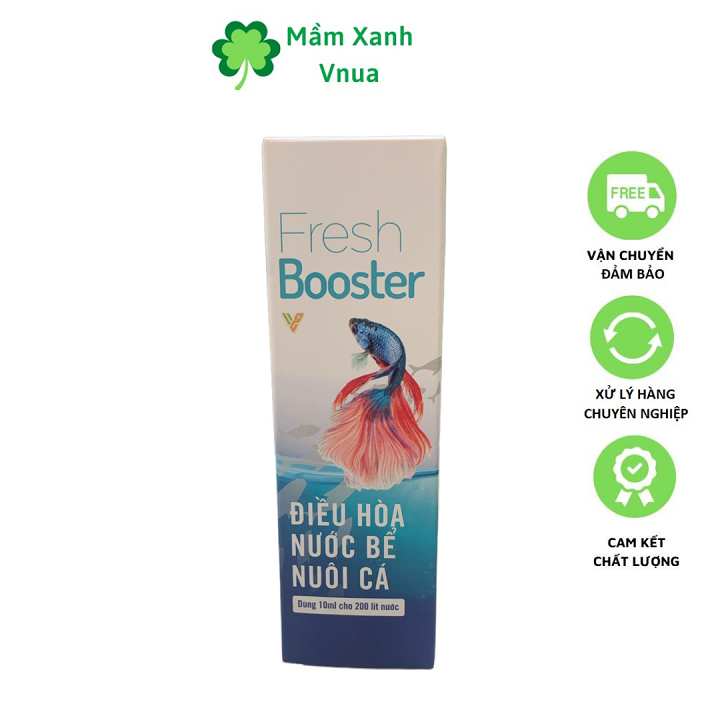 FRESH BOOSTER Dung Dịch Khử Clo, Nước Mới Cho Cá, Chống Sốc Khi Thay Nước - Chai 100ML