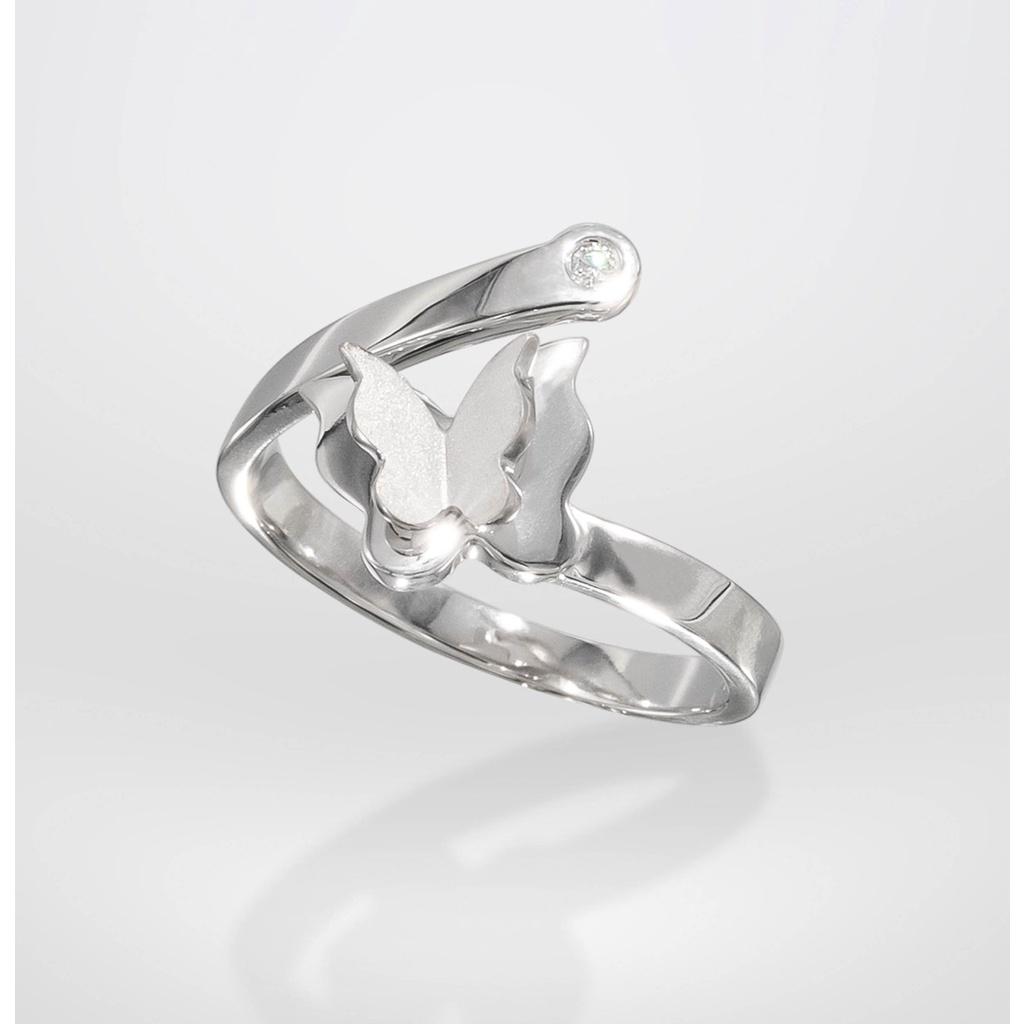 Nhẫn Nữ Bạc 925 Danny Jewelry Xi Rhodium Hình Bướm "BUTTERFLY" KI2GZ002