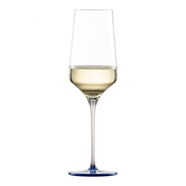 Ly Rượu Champagne Pha Lê Zwiesel Ink 123417 24.9cm 400ml Chân Đế Màu Xanh Dương Midnight Hàng chính hãng