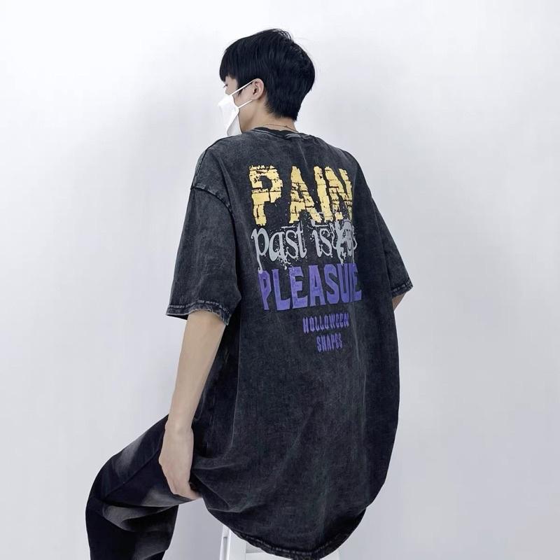 Áo thun wash đậm áo thun loang hàn quốc áo thun pain