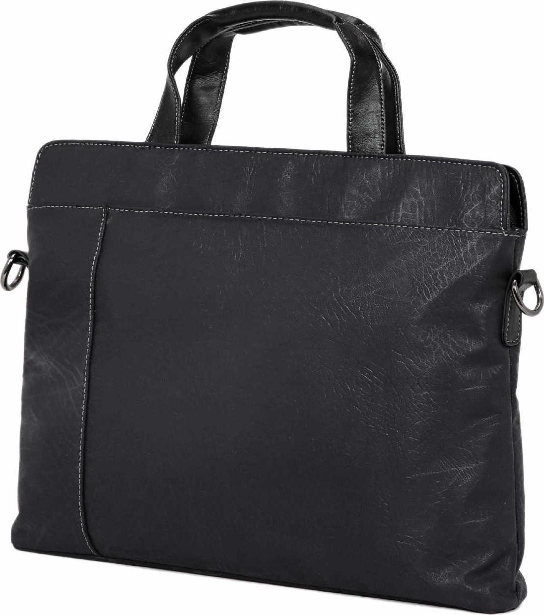 Men'S Fashion Laptop Handbag Pu Leather Business Briefcase