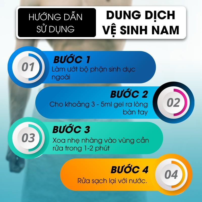 Dung dịch vệ sinh nam Herherbal chiết xuất từ thảo dược tự nhiên an toàn dịu nhẹ giúp làm sạch ngăn mùi hôi 120ml