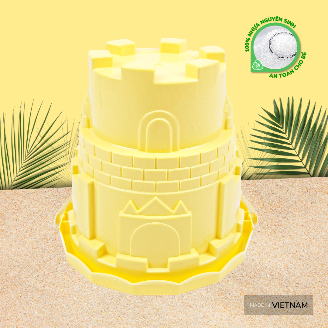 Đồ chơi xúc cát xô đi biển màu Pastel HT7834