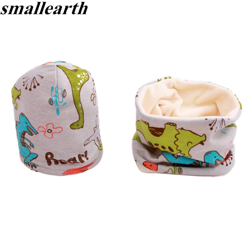 2 Cái/bộ Sang Trọng Nón Cho Bé Bộ Khăn Mũ Trẻ Em Áo Croptop Cotton Nón Mùa Xuân Mùa Đông Bé Gái Bé Trai Nắp Ấm Ấm Áp Trẻ Em nón Lưỡi Trai O Vòng Cổ Bộ