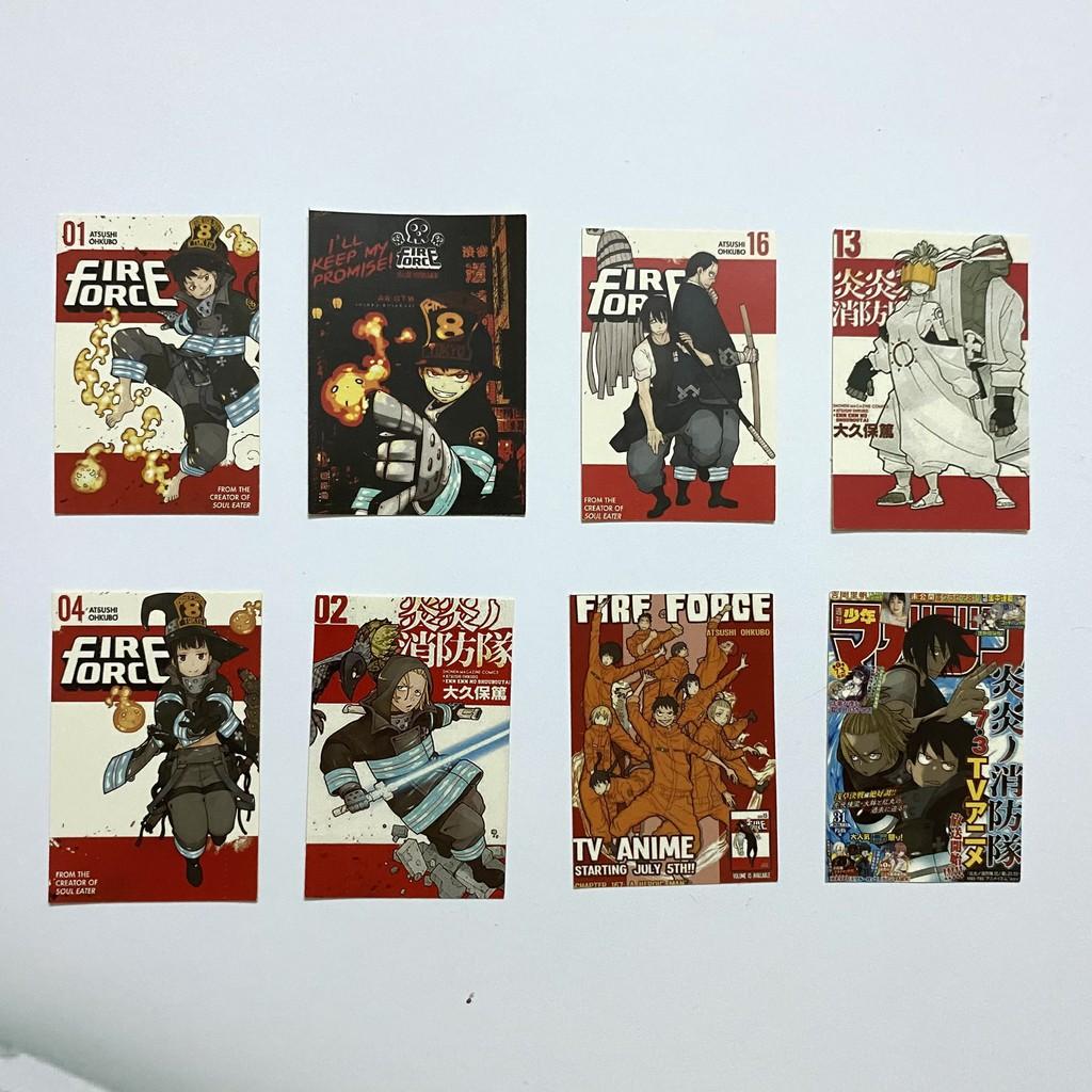 Bộ hình dán - sticker anime Biệt đội lính cứu hỏa Enen no Shouboutai dán trang trí laptop, máy tính bỏ túi...