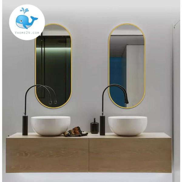 GƯƠNG NỘI THẤT VIỀN KIM LOẠI DÁNG CON NHỘNG GTR099