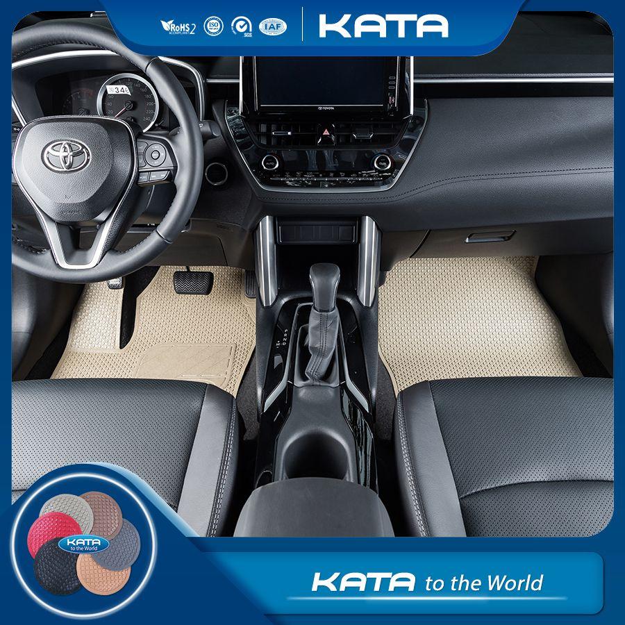 Thảm Lót Sàn Ô Tô KATA cho xe Toyota Corolla Cross - Phiên Bản KATA Pro - Khít với sàn xe, Không thấm nước, Không mùi