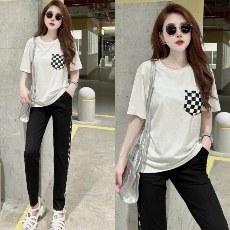 Bộ đồ thể thao nữ quần dài áo thun form rộng bigsize mẫu mới đẹp, bộ đồ đi làm, sét bộ đi chơi , bộ đồ mặc nhà siêu xinh