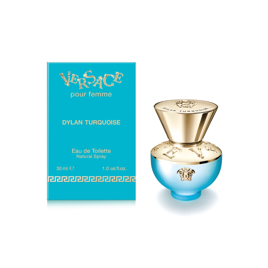 Nước hoa nữ cao cấp VERSACE Dylan Turquoise Pour Femme EDT hương Cam Chanh - Gỗ - Xạ Hương thơm mát trẻ trung gợi cảm