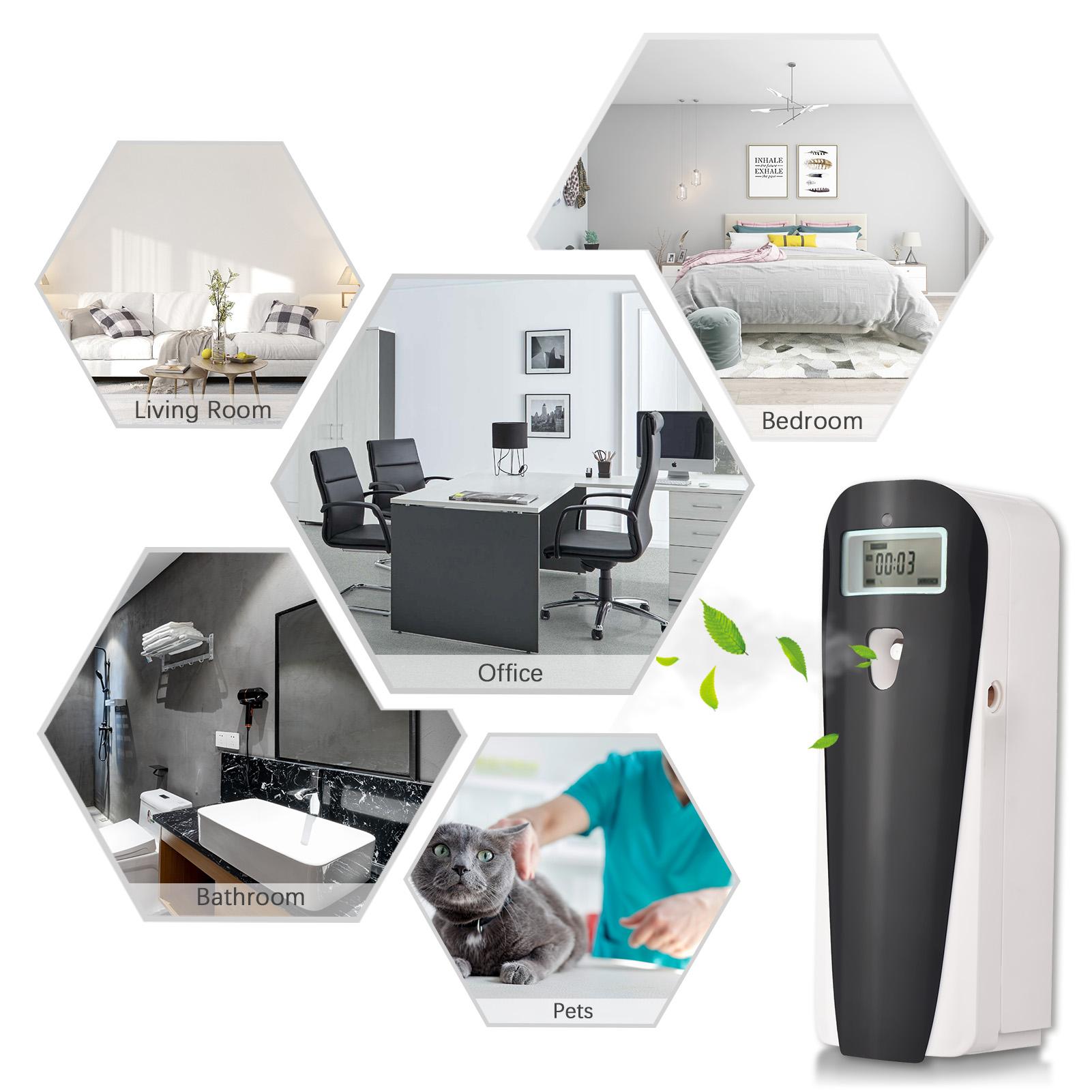 Máy làm mát không khí có thể lập trình treo tường phun hương thơm tự động 415ml với màn hình LCD cho văn phòng khách sạn tại nhà