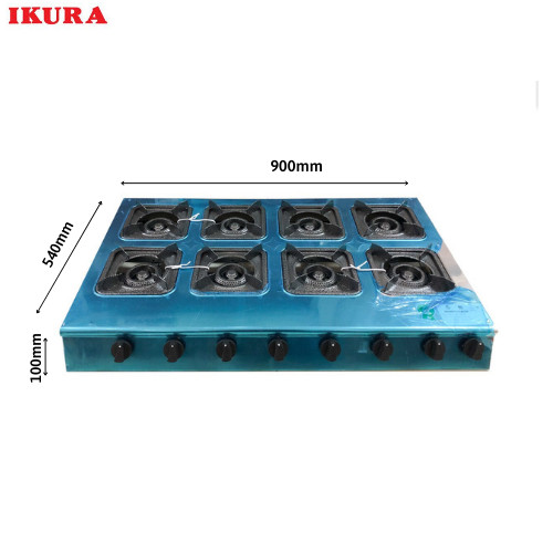 Bếp gas công nghiệp 8 họng chuyên mỳ cay , bánh xèo, bếp gas 8 lò. Hàng chính hãng