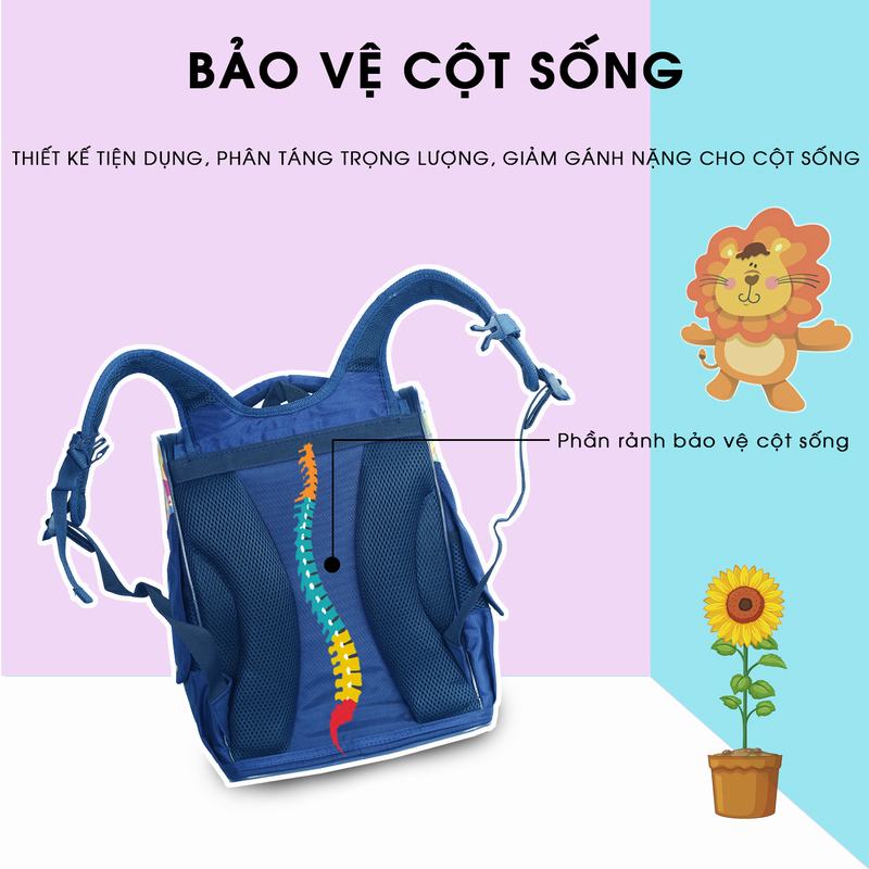 Cặp Học Sinh Chống Gù MITI C11060W_LIO Dành Cho Bé Trai