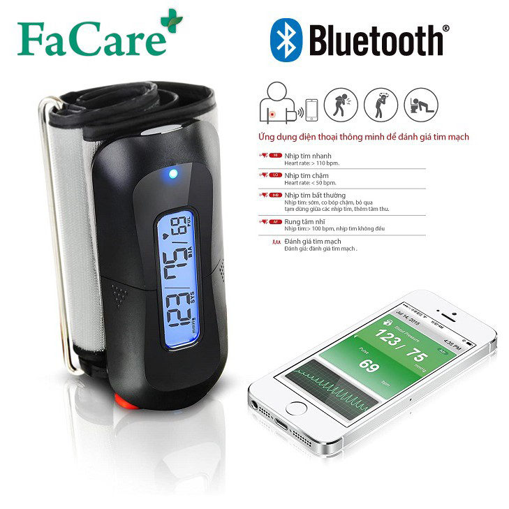 Máy đo huyết áp bắp tay Facare-P188 (TD-3140) - kết nối Bluetooth