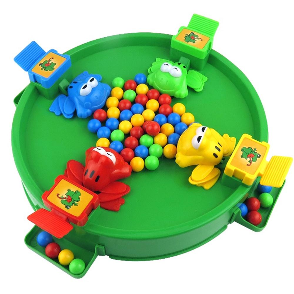 Đồ chơi trẻ em ếch ăn kẹo (bộ ếch nhiều bi) cho cả gia đình 4 người chơi. Đồ chơi tương tác cho trẻ em 3 4 5 6 tuổi.