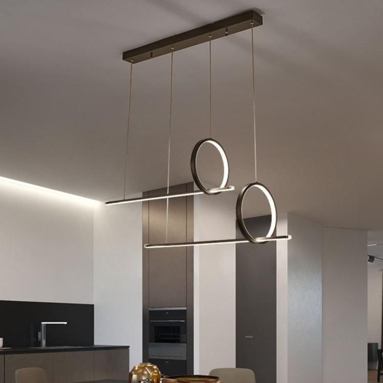 Đèn thả 3 chế độ màu kiểu dáng độc đáo, hiện đại trang trí nội thất sang trọng.