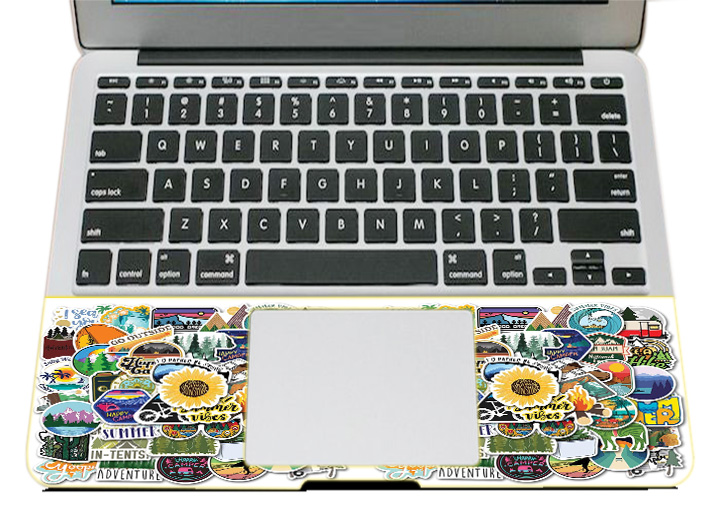 Miếng Dán Trang Trí Mặt Ngoài + Lót Tay Laptop Hoa Văn LTHV - 365