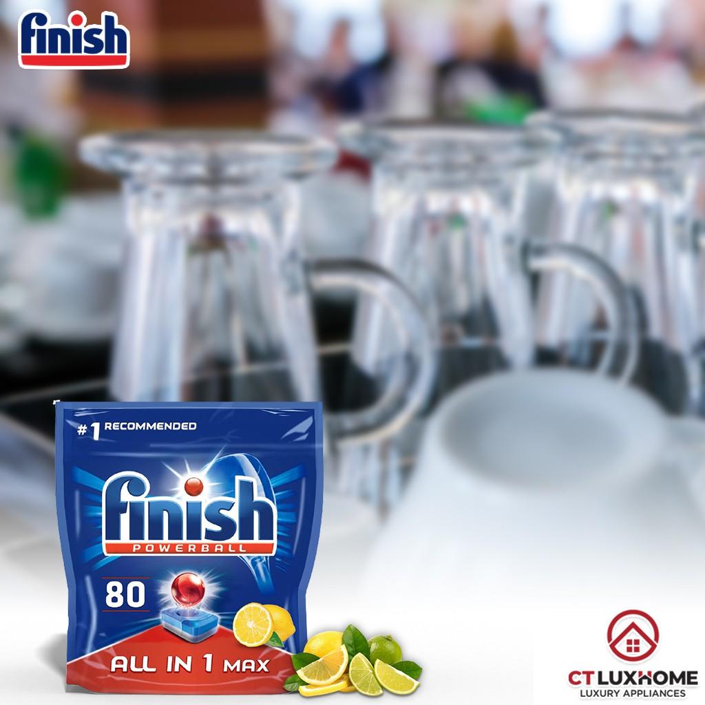 Viên rửa chén bát Finish All In One Max 80 viên