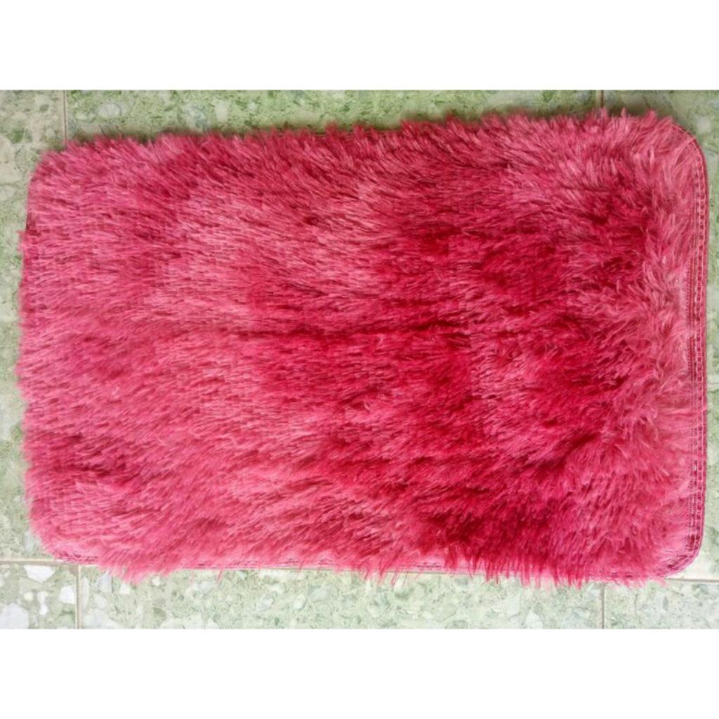 Thảm Lông Loang Chùi Chân Trang Trí Nhiều Màu Đẹp Kích Thước 40 x 60cm