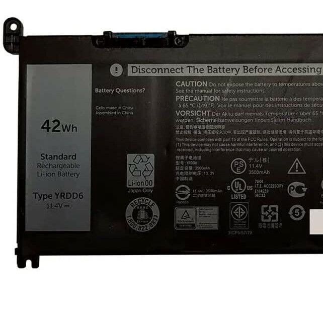 Pin Tương Thích Cho Laptop Dell Latitude 3400 Gen 8Th Sx: 2020 - Hàng Nhập Khẩu New Seal TEEMO PC TEBAT1362
