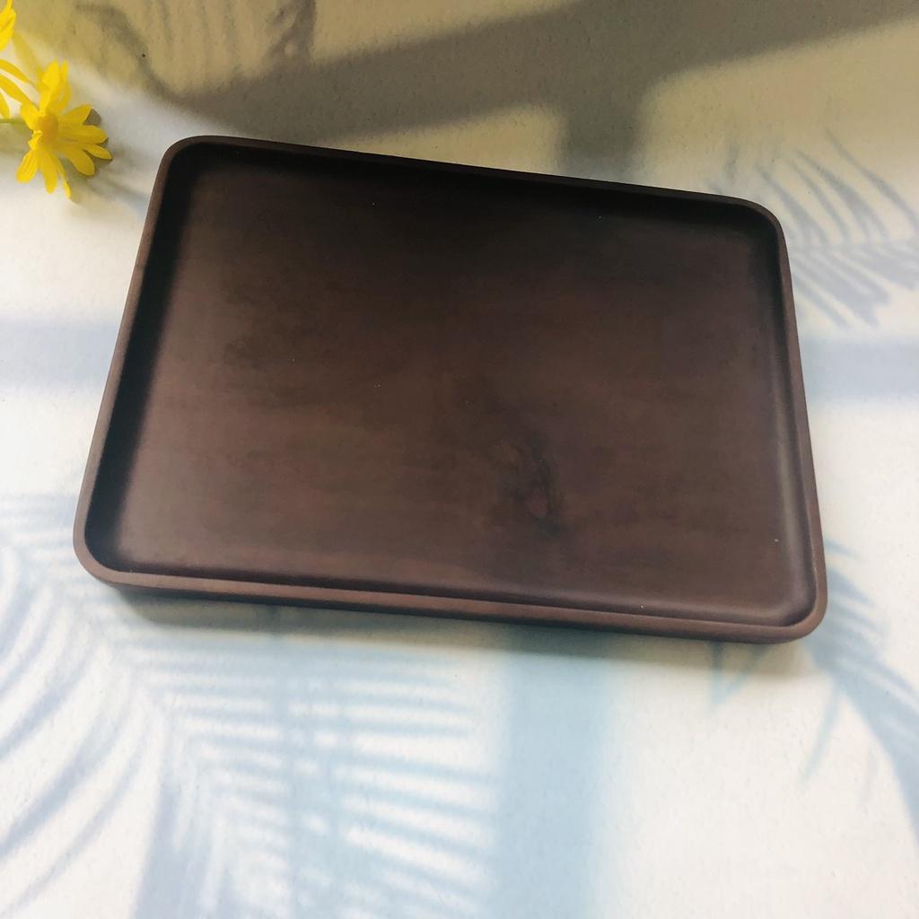 KHAY GỖ KEO Chữ Nhật 32x24x2 cm, Khay Gỗ Tự Nhiên Đựng Trà Bánh, Trái Cây, Khay Làm Thủ Công, Chụp Ảnh Decor
