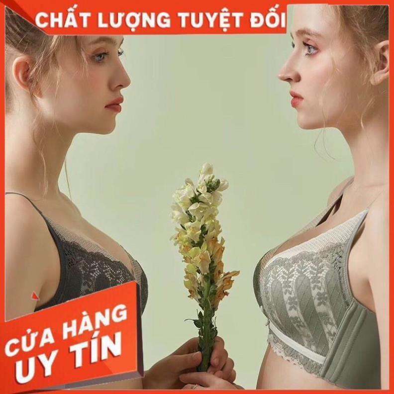 Bộ Đồ Lót Nữ Đệm Dày Thông Hơi Không Gọng Phối Ren Cao Cấp 655