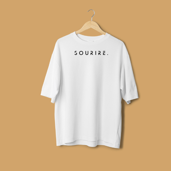 Áo thun tay Lỡ form rộng oversize streetwear màu trắng basic tee thun trơn cotton 100% 4 chiều | SOURIRE