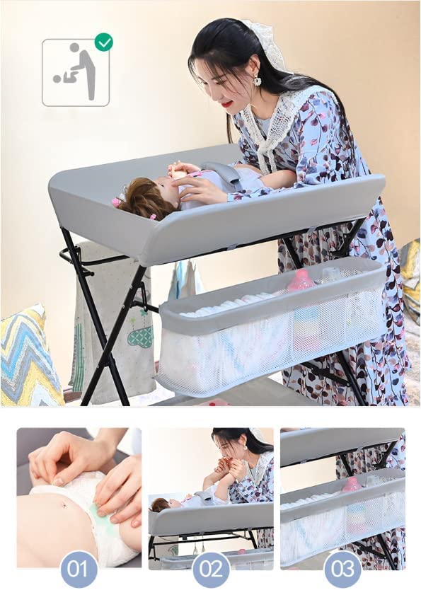 Bàn thay tã cho bé có thể điều chỉnh chiều cao Adjustable Height Baby Changing Table (80*63*96cm)