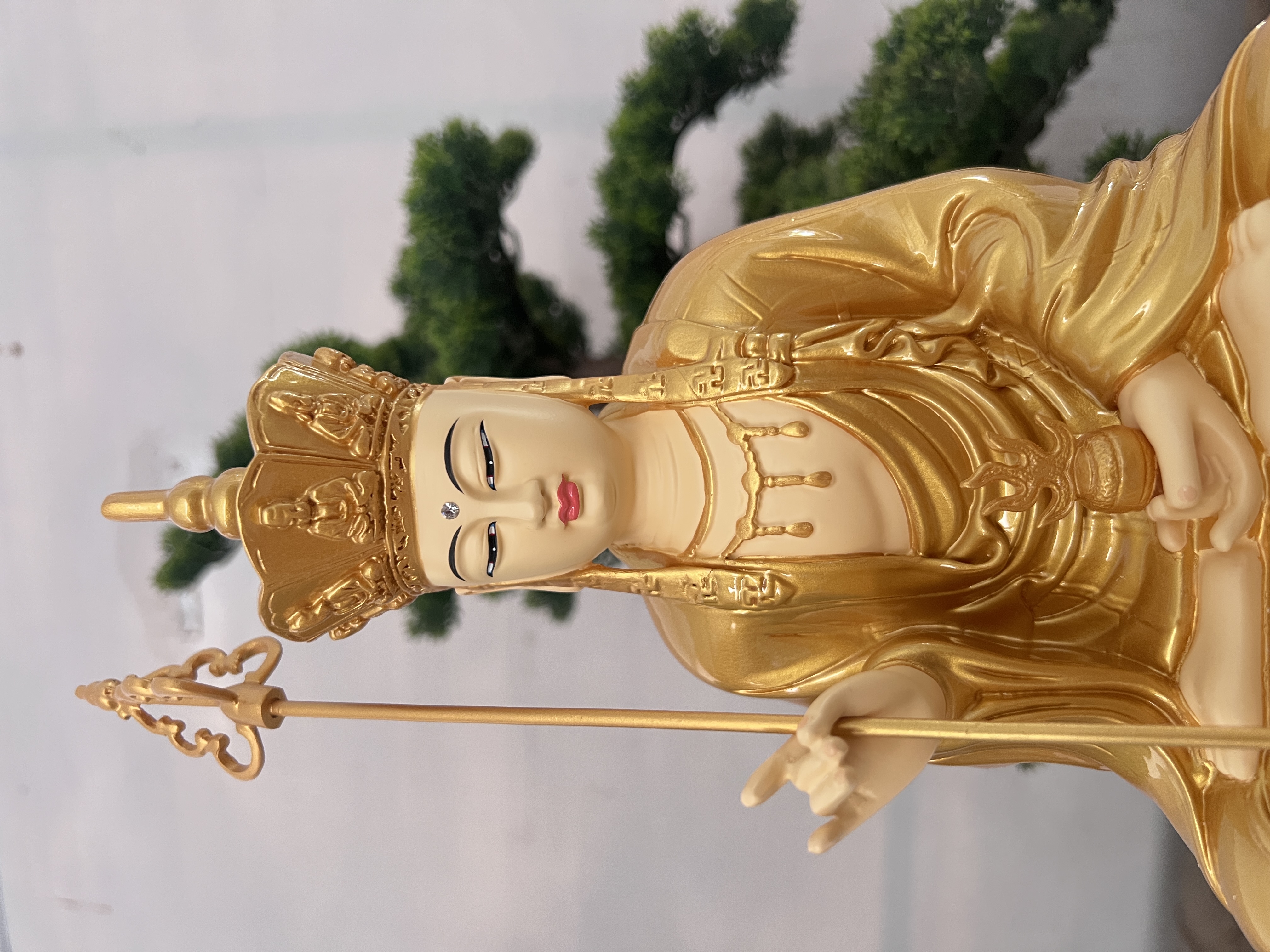 Tượng Phật Địa Tạng ngồi cao 30cm ngang 17cm