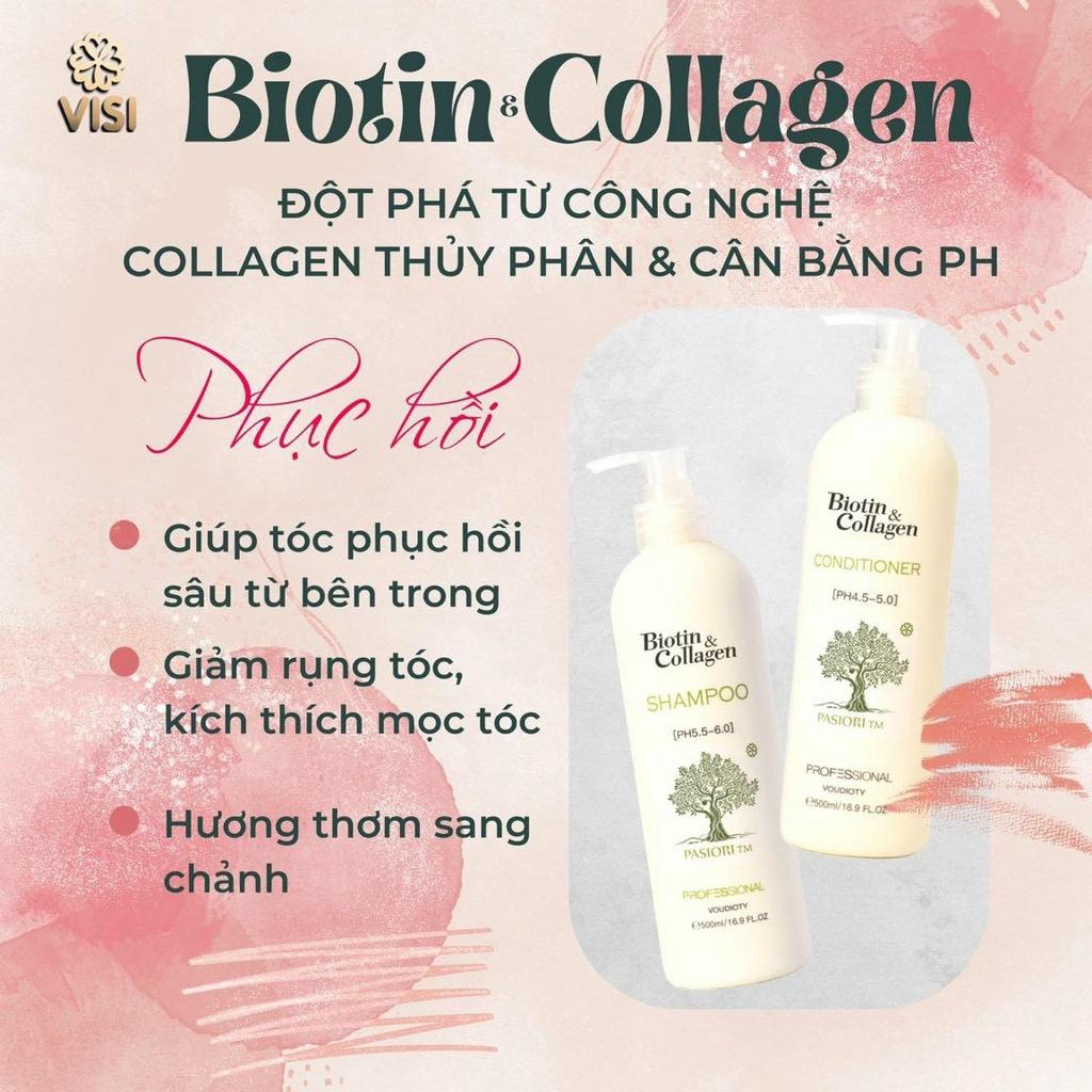 Dầu cặp gội xả Biotin Collagen Trắng 1000ml