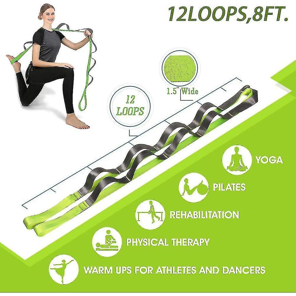 Dây đeo yoga có thể mở rộng cho vật lý trị liệu, pilates, các dải kéo dài đa vòng không co giãn