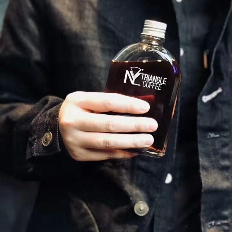Chai thủy tinh 350ML vai Dẹp nắp thiếc bạc